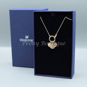 Swarovski 5567530 Ginger collection necklace jewelry fashion gold tone crystals